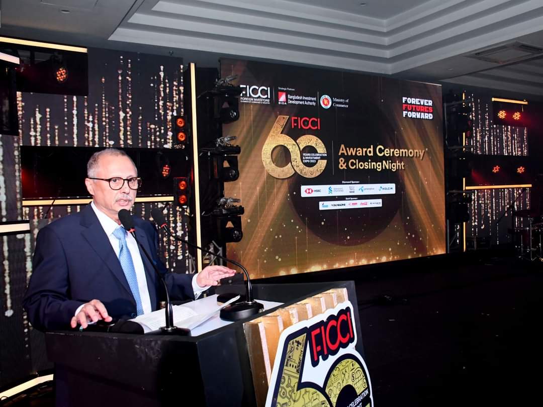 FBCCI President Mr. Mahbubul Alam as a guest of honor attended the Closing Ceremony of the 60 Years Celebration of the Foreign Investors' Chamber of Commerce & Industry (FICCI)